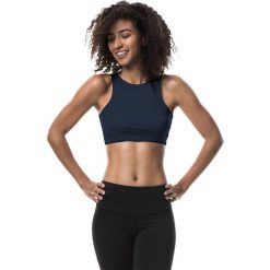 Cardio Bunny - Top Blue Sunset. Niebieskie topy Cardio Bunny, l, bez wzorów, z dzianiny, bez kołnierzyka, bez ramiączek. W wyprzedaży za 149.90 zł.