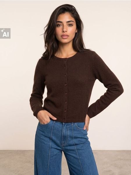 Kardigan z wełną - dark grey jeans. Szare kardigany Sinsay, l, bez wzorów, z jeansu. Za 79.99 zł.
