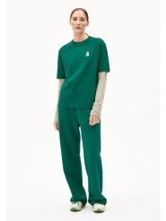 Armedangels Koszulka "Tarjaa" w kolorze zielonym rozmiar: M. Zielone bluzki ARMEDANGELS, m, bez wzorów, z bawełny, bez kołnierzyka, bez ramiączek. Za 135.81 zł.