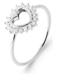 L'Atélier Précieux Srebrny pierścionek z cyrkoniami rozmiar: 58. Szare pierścionki l'Atelier precieux, z cyrkonią, srebrne. Za 86.99 zł.