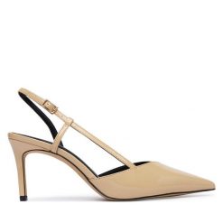 Szpilki Aldo. Brązowe szpilki Aldo, bez wzorów, bez obcasa, na szpilce, bez zapięcia. Za 359.99 zł.