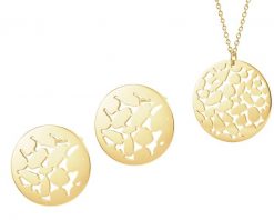 Kolczyki i naszyjnik ze stali szlachetnej - koło. Naszyjniki Elixa, ze stali. Za 223.00 zł.