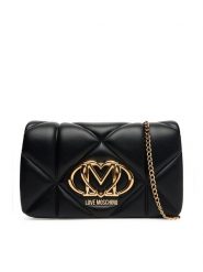 LOVE MOSCHINO Torebka JC4043PP1NLC0000 Czarny. Czarne torebki klasyczne Love Moschino, bez wzorów, ze skóry, bez dodatków. Za 799.99 zł.