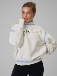 4F Bluza dresowa regular bez kaptura damska - biała S. Brązowe bluzy 4f, s, bez wzorów, z dresówki, bez kaptura. Za 159.99 zł.