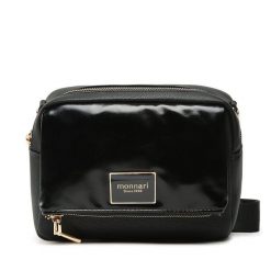 Torebka Monnari. Czarne listonoszki Monnari, bez wzorów, bez dodatków. Za 219.99 zł.