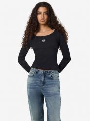 Noisy may Koszulka w kolorze czarnym rozmiar: XL. Czarne bluzki Noisy may, xl, bez wzorów, z bawełny, bez kołnierzyka, bez ramiączek. Za 61.60 zł.