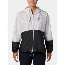 Kurtka wiatrówka damska Columbia Flash Forward II Windbreaker. Białe kurtki sportowe Columbia, l, bez wzorów, z softshellu, bez kaptura, trekkingowe. Za 161.99 zł.