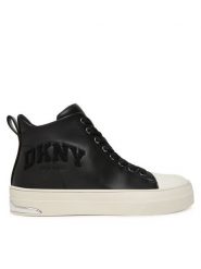 DKNY Trampki Yaser-K3500746 Czarny. Czarne trampki DKNY, bez wzorów, ze skóry, bez zapięcia. Za 479.99 zł.