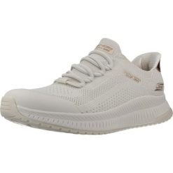 Buty SKECHERS SLIP-INS BOBS SQUAD 4 DIRE STEP Biały. Białe trekkingi Skechers, z materiału, trekkingowe. Za 313.99 zł.