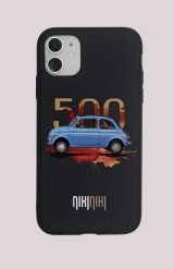 Fiat 500 — etui (Producent telefonu: VIVO; Model telefonu: X80 PRO; Kolor etui: czarny; Rodzaj nadruku: Fiat 500). Czarne jeansy nikiniki, bez wzorów. Za 59.00 zł.