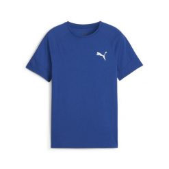 Puma Koszulka Evostripe 67919517. Niebieskie bluzki Puma, bez wzorów, sportowe, bez kołnierzyka, bez ramiączek. Za 61.99 zł.