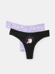 Majtki stringi 2 pack Pusheen The Cat - wielobarwny. Stringi Sinsay, bez wzorów. Za 19.99 zł.