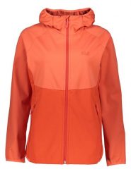 Jack Wolfskin Kurtka softshellowa "Go Hike" w kolorze pomarańczowym rozmiar: L. Pomarańczowe kurtki sportowe Jack Wolfskin, l, bez wzorów, bez kaptura, outdoorowe. Za 201.55 zł.