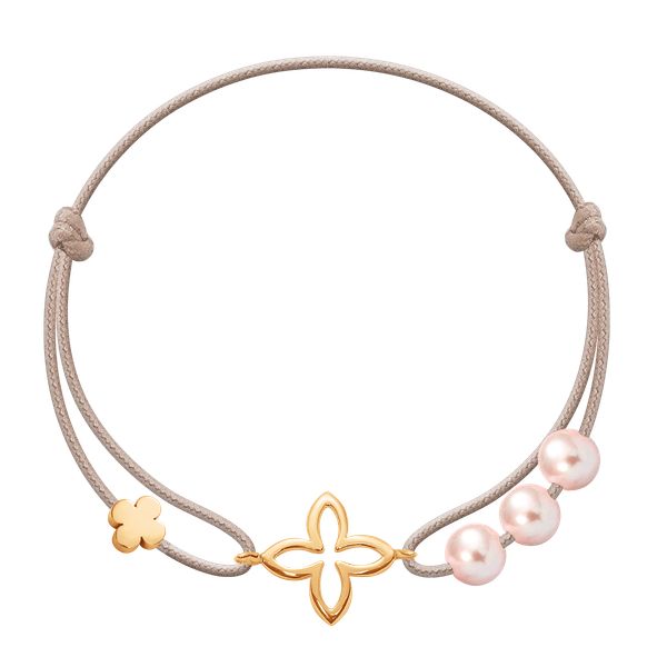 Bransoletka Lovely. Brązowe bransoletki Lilou, z perłą, pozłacane. Za 192.00 zł.