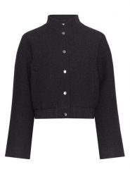 MOSS COPENHAGEN Kurtka przejściowa "Seba" w kolorze antracytowym rozmiar: M/L. Czarne kurtki Moss Copenhagen, l, bez wzorów, bez kaptura. Za 326.99 zł.