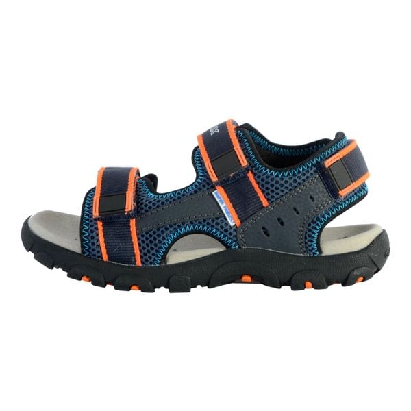 Sandały GEOX JR SANDAL STRADA A Niebieski. Brązowe sandały Geox, bez wzorów, bez obcasa, bez zapięcia. Za 151.99 zł.