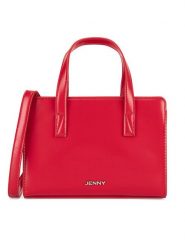 JENNY Torebka JNY-M-006-07 Czerwony. Czerwone torebki klasyczne Jenny, bez wzorów, z tworzywa sztucznego, bez dodatków. Za 109.99 zł.