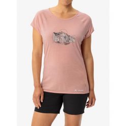 Koszulka szybkoschnąca damska Vaude Tekoa T-Shirt II. Czerwone koszulki sportowe Vaude, bez wzorów, bez ramiączek. Za 140.99 zł.