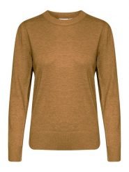 SAINT TROPEZ Sweter w kolorze jasnobrązowym rozmiar: M. Brązowe swetry Saint Tropez, m, bez wzorów, bez ramiączek. Za 83.03 zł.