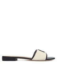 LAUREN RALPH LAUREN Klapki 802P04395004 Écru. Klapki Lauren Ralph Lauren, bez wzorów, z materiału, bez obcasa. Za 579.99 zł.