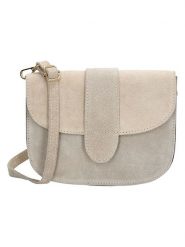 Charm Skórzana torebka w kolorze beżowym - 21 x 16 x 6 cm rozmiar: onesize. Brązowe torby na ramię Charm, bez wzorów, z materiału, na ramię, bez dodatków. Za 108.99 zł.