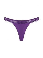 Triumph Stringi - Comfort Glam Kobiety Sztuczne włókno lila jednolity, 40. Stringi Triumph, bez wzorów, z koronki. Za 99.95 zł.