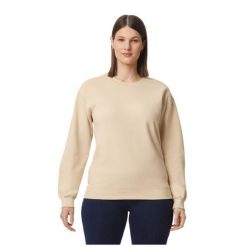 Bluza Polarowa Unisex Dla Dorosłych Softstyle O Średniej Gramaturze. Brązowe bluzy GILDAN, xl, bez wzorów, z bawełny, bez kaptura. Za 125.99 zł.