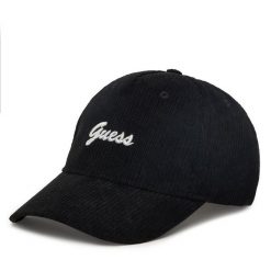 Czapka z daszkiem Guess. Czarne czapki Guess, z aplikacjami. Za 159.99 zł.