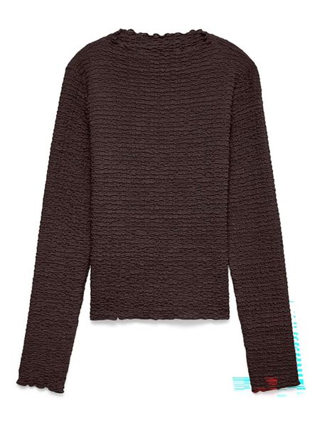 Vero Moda Koszulka w kolorze brązowym rozmiar: M. Brązowe bluzki Vero Moda, m, bez wzorów, bez kołnierzyka, bez ramiączek. Za 85.95 zł.