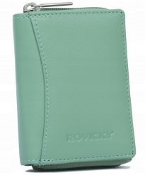 Portfel damski Rovicky R-23-17-LFN j. zielony. Zielone portfele ROVICKY, bez wzorów, ze skóry. Za 47.49 zł.