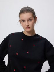 Bluza z drobnym haftem - wielobarwny. Bluzy Reserved, l, bez wzorów, z bawełny, bez kaptura. Za 89.99 zł.