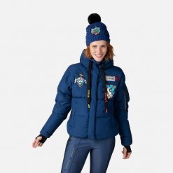 Kurtka narciarska damska Rossignol W Modul Down Bomber. Niebieskie kurtki narciarskie Rossignol, l, bez wzorów, bez kaptura, narciarskie. Za 2,760.00 zł.