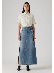 Levi's Spódnica dżinsowa w kolorze niebieskim rozmiar: W32. Niebieskie spódnice Levi's®, s, z aplikacjami, z bawełny, klasyczne, maxi. Za 209.33 zł.