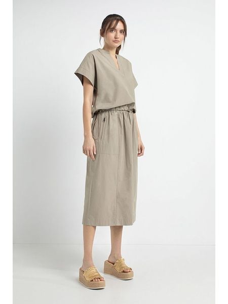 Josephine & Co Spódnica "Janna" w kolorze beżowym rozmiar: 36. Brązowe spódnice Josephine & Co, na co dzień, bez wzorów, z bawełny, midi, proste. Za 204.95 zł.