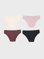 Bezszwowe prążkowane figi 4 pack - wielobarwny. Figi Sinsay, l, bez wzorów, prążkowane. Za 25.99 zł.