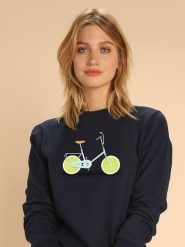 WOOOP Bluza w kolorze granatowym rozmiar: L. Niebieskie bluzy Wooop, l, bez wzorów, bez kaptura. Za 108.99 zł.