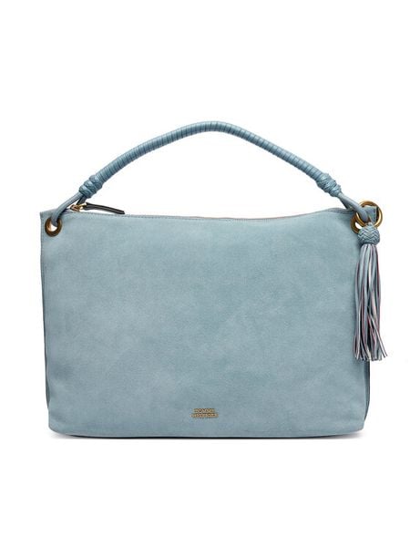 Tommy Hilfiger Torebka Th Statement Leather Bag Suede AW0AW18402 Niebieski jasny. Niebieskie torebki klasyczne TOMMY HILFIGER, bez wzorów, ze skóry, bez dodatków. Za 651.99 zł.