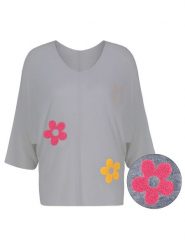 Sublevel Sweter w kolorze szarym rozmiar: M/L. Szare swetry Sublevel, l, z aplikacjami, bez ramiączek. Za 118.84 zł.