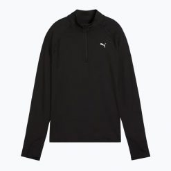 Bluza do biegania damska PUMA Run Velocity Cloudspun 1/4 Zip. Czarne bluzy Puma, m, bez wzorów, bez kaptura. Za 229.99 zł.