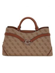 Guess Torebka "Dea" w kolorze beżowo-jasnobrązowym - 33 x 18 x 12 cm rozmiar: onesize. Brązowe torebki klasyczne Guess, z aplikacjami, z materiału, bez dodatków. Za 523.38 zł.