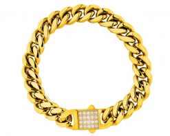 Bransoletka ze stali szlachetnej z cyrkoniami. Bransoletki Elixa, z cyrkonią, ze stali. Za 179.00 zł.