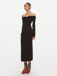 ROTATE Sukienka koktajlowa Pippi 113026100 Czarny Slim Fit. Czarne sukienki ROTATE, na co dzień, bez wzorów, z bawełny, bez kołnierzyka, bez ramiączek, proste. Za 399.99 zł.