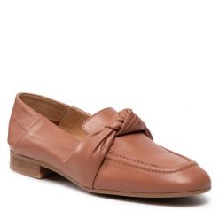Lordsy Gino Rossi. Brązowe lordsy Gino Rossi, bez wzorów, bez obcasa, bez zapięcia. Za 279.99 zł.
