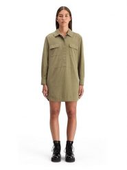 Scotch & Soda Sukienka w kolorze khaki rozmiar: 40. Brązowe sukienki Scotch & Soda, na co dzień, bez wzorów, z bawełny, bez kołnierzyka, bez ramiączek, mini, proste. Za 201.55 zł.