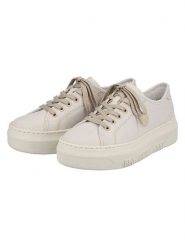 Rieker Sneakersy w kolorze kremowym rozmiar: 41. Brązowe trampki Rieker, bez wzorów, bez zapięcia. Za 135.49 zł.