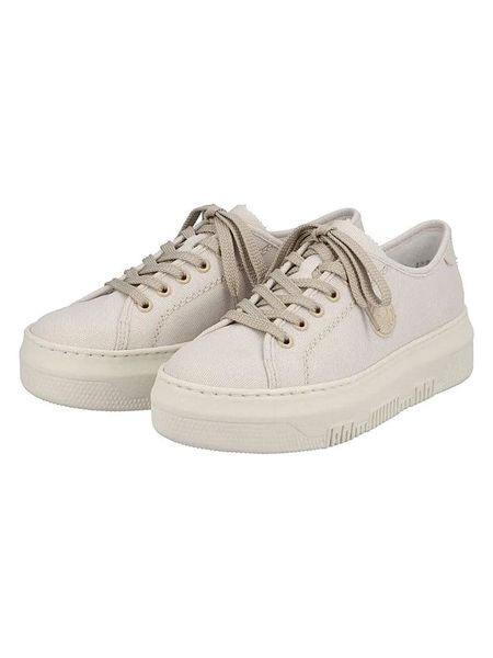 Rieker Sneakersy w kolorze kremowym rozmiar: 41. Brązowe trampki Rieker, bez wzorów, bez zapięcia. Za 139.95 zł.
