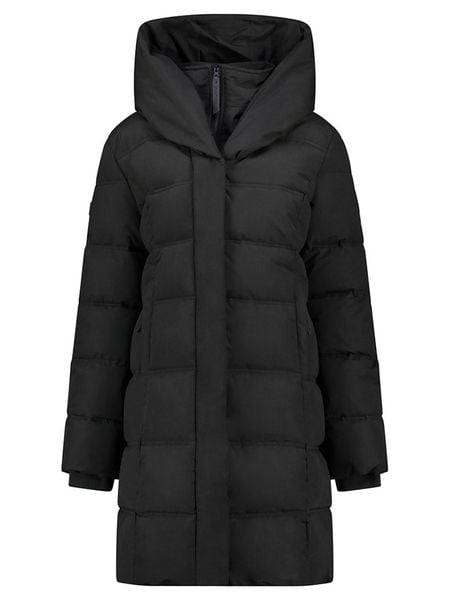 Geographical Norway Płaszcz zimowy "Djamilalimo" w kolorze czarnym rozmiar: M. Czarne płaszcze Geographical Norway, na zimę, m, bez wzorów, z puchu, bez kaptura. Za 232.23 zł.