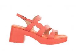 Sandały Wonders D-1020 Coral 138027, Różowy, Skóra naturalna - 37. Czerwone sandały Wonders, bez wzorów, z materiału, bez obcasa, na obcasie, bez zapięcia. W wyprzedaży za 332.10 zł.