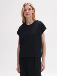 OPUS Bluza w kolorze czarnym rozmiar: 40. Czarne bluzy Opus, bez wzorów, bez kaptura. Za 83.62 zł.