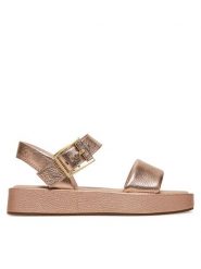 Clarks Sandały Alda Strap 26181223 Złoty. Żółte sandały Clarks, bez wzorów, ze skóry, bez obcasa, na płaskiej podeszwie, bez zapięcia. Za 379.99 zł.